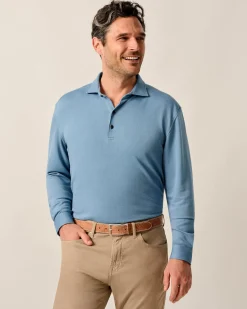 Online Top Shelf Long Sleeve Performance Polo - Highburry Polos