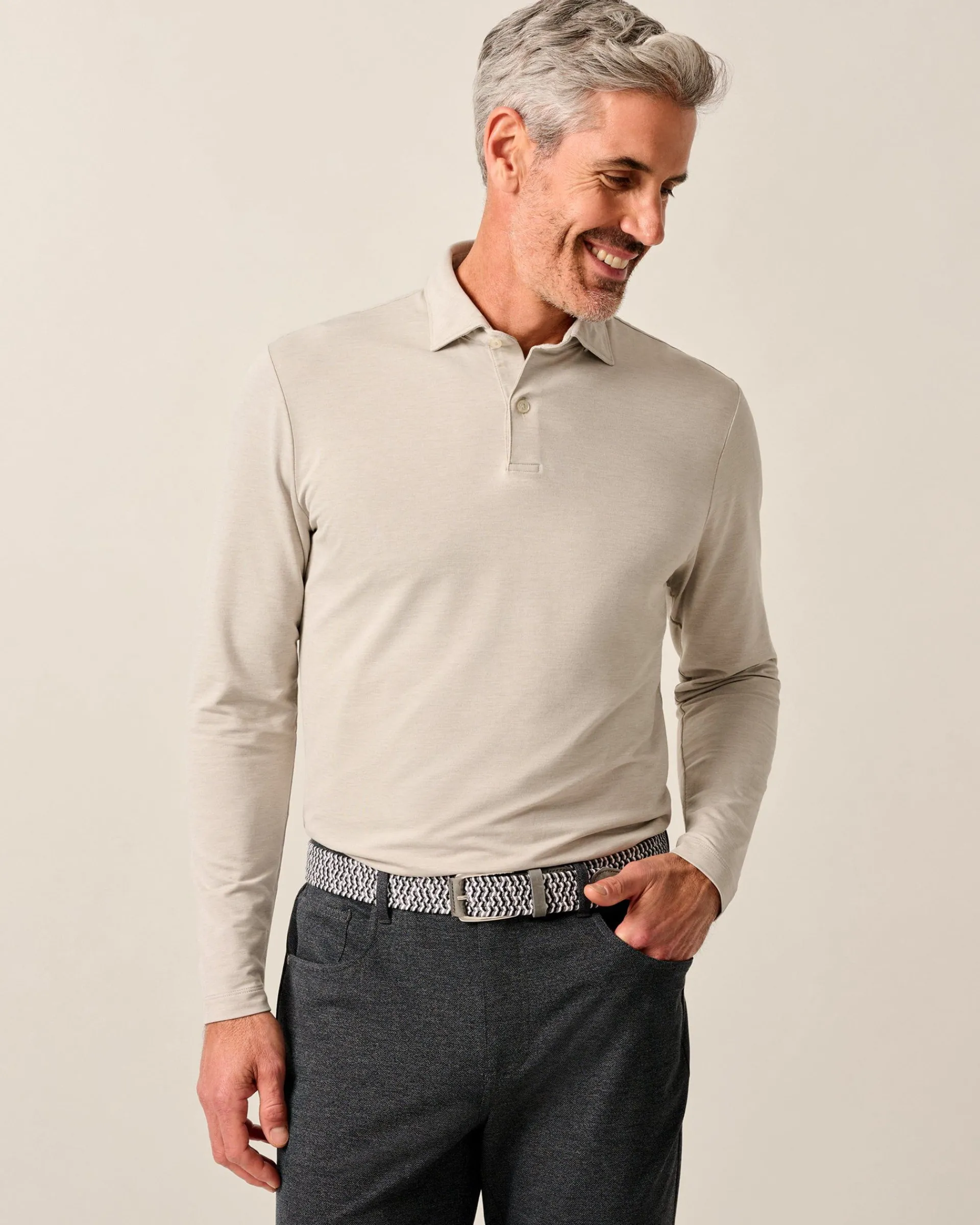 Hot Top Shelf Long Sleeve Polo - Idris Polos