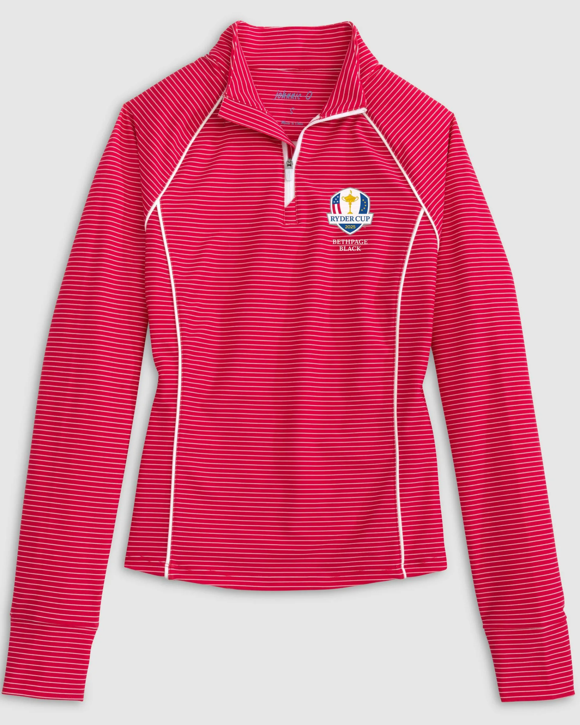 Sale Women's Ryder Cup Jasmine Striped Performance 1/4 Zip Women Ryder Cup|Ryder Cup