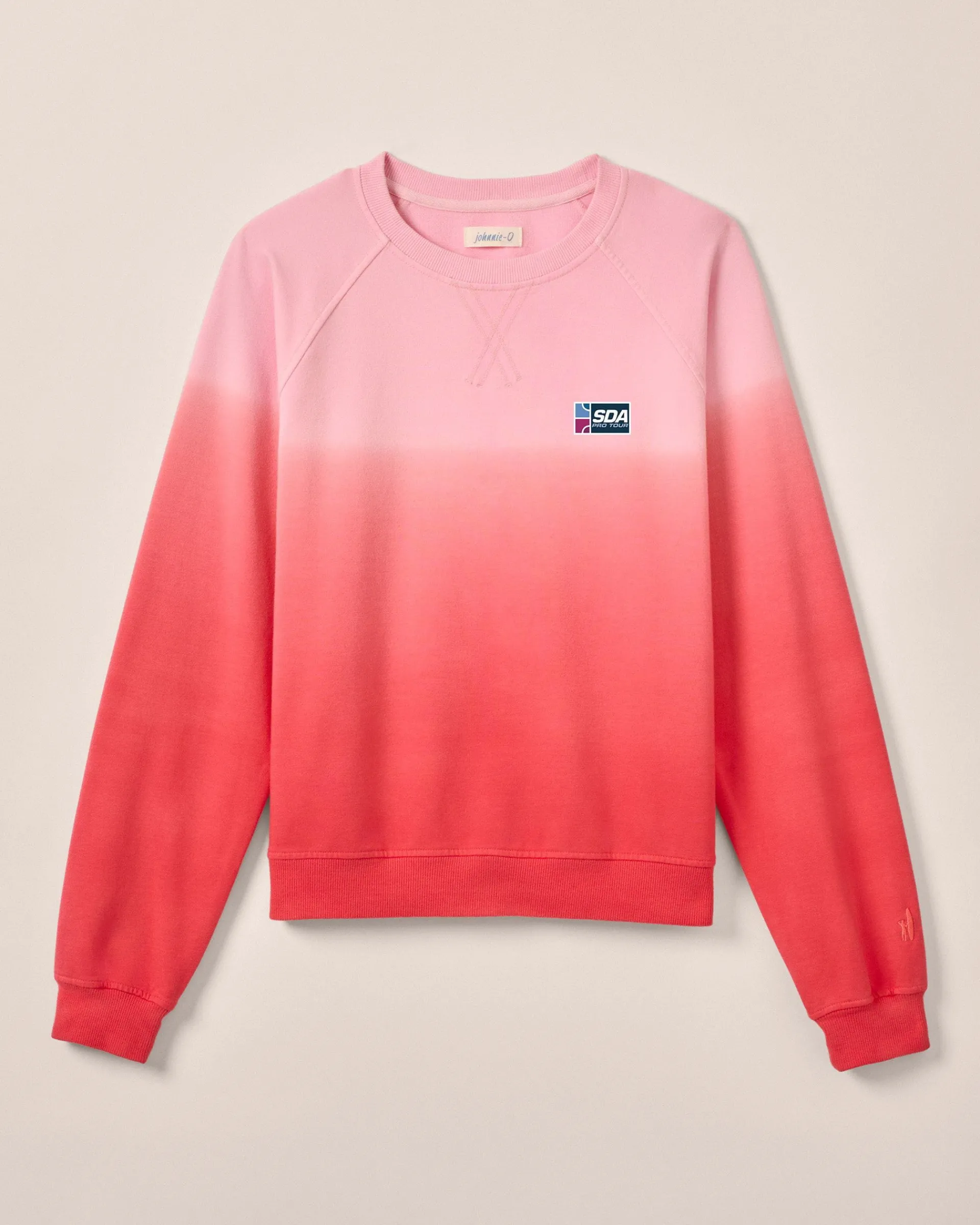 Clearance Women's SDA Sophia Lightweight Terry Crewneck Sweatshirt Squash Doubles Association